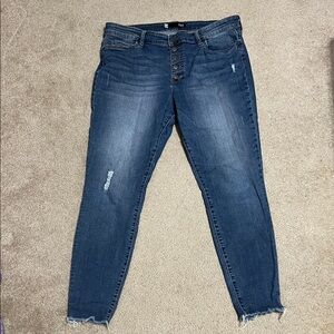 Kut Skinny Jeans with Distressed Details